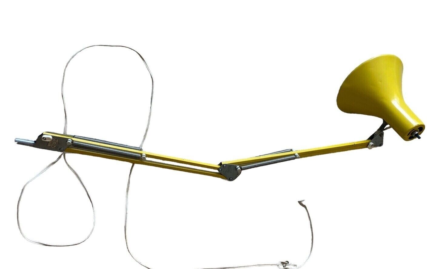 Vintage LUXO Articulating Drafting Desk Lamp Mod Yellow Mid Century Modern MCM