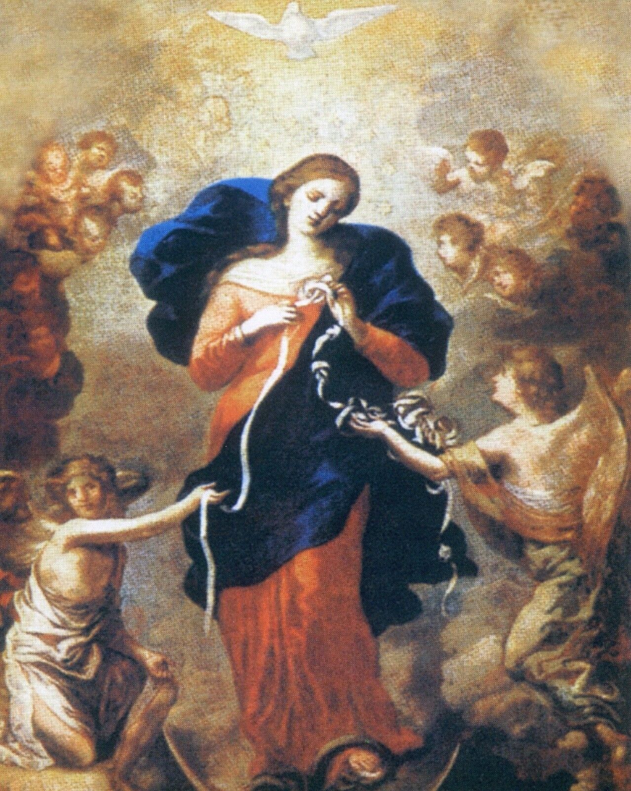 Catholic print picture-  MARY, UNDOER OF KNOTS   -   8\