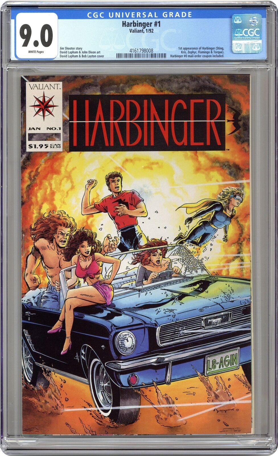 Harbinger 1D Coup. Included CGC 9.0 1992 4161798008