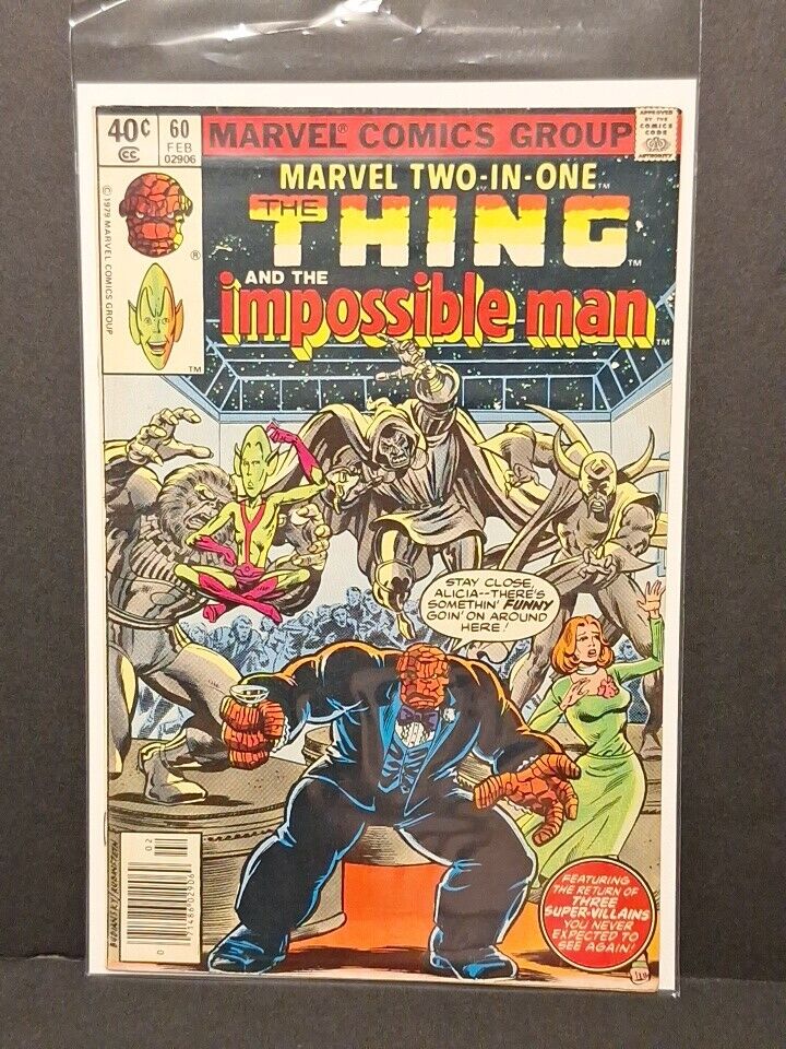 Marvel Two in One #60 The Thing And The Impossible Man 1979 Marvel Comics See📸 