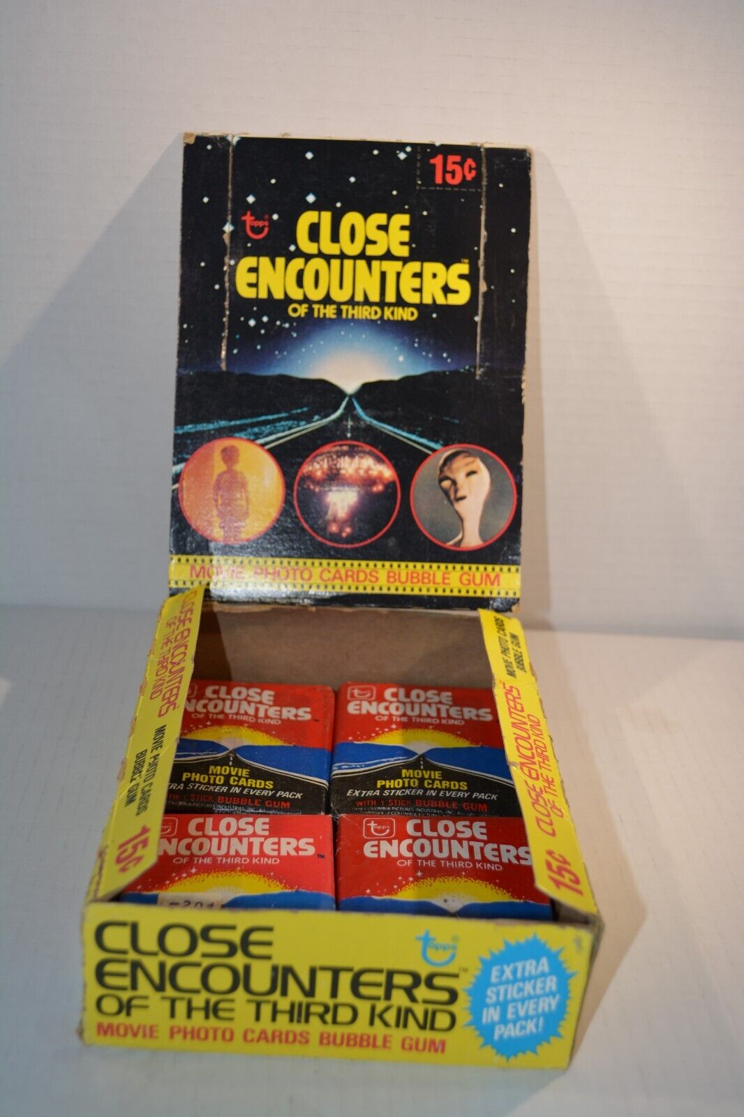 1978 TOPPS CLOSE ENCOUNTERS OF THE THIRD KIND Partial full Wax Box--12 packs