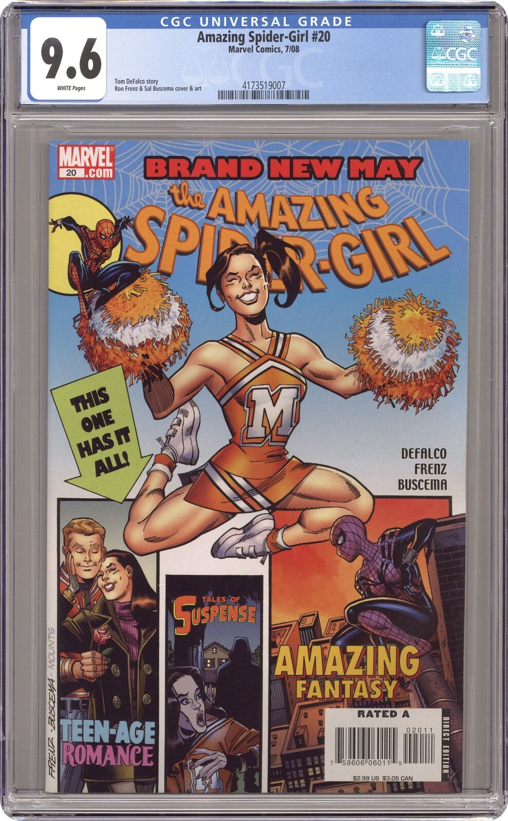 Amazing Spider-Girl #20 CGC 9.6 2008 4173519007