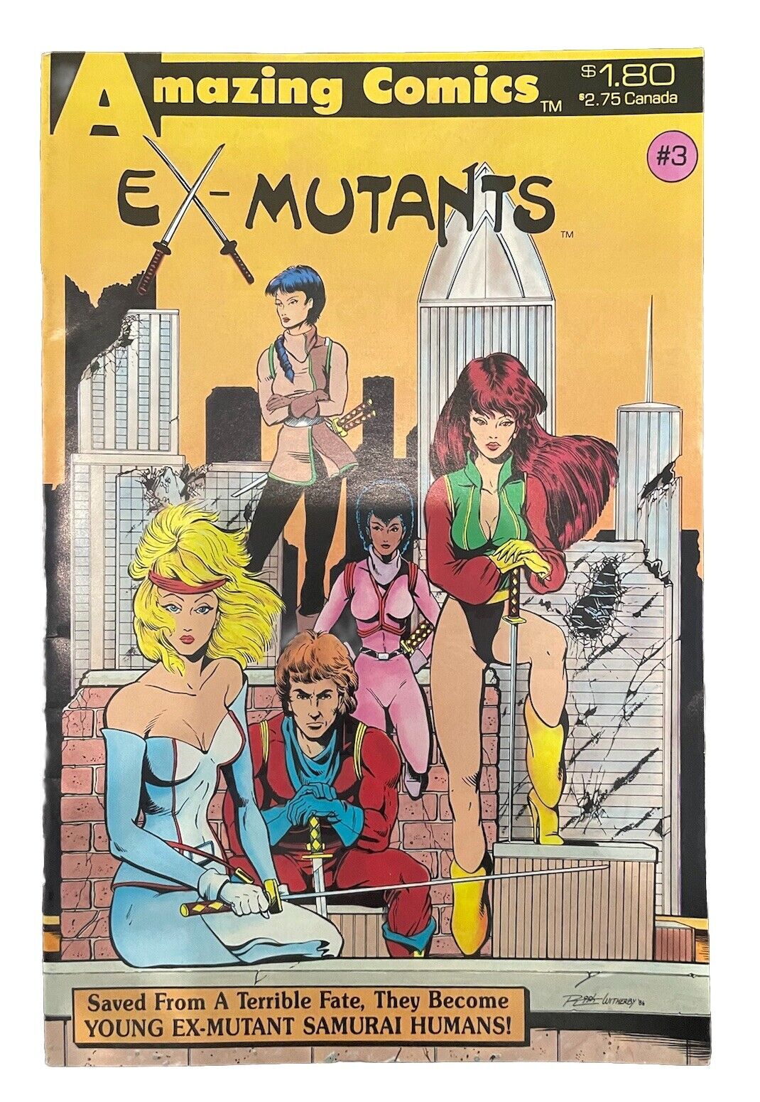 Ex-Mutants Vol. 1 No. 3 1987 Amazing Comics Lim & Witherby