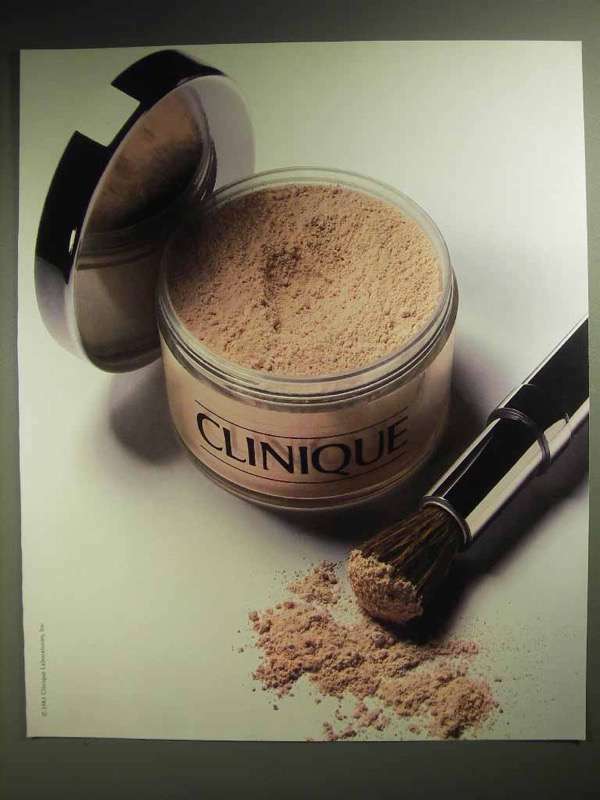 1986 Clinique Blended Face Powder and Brush Ad