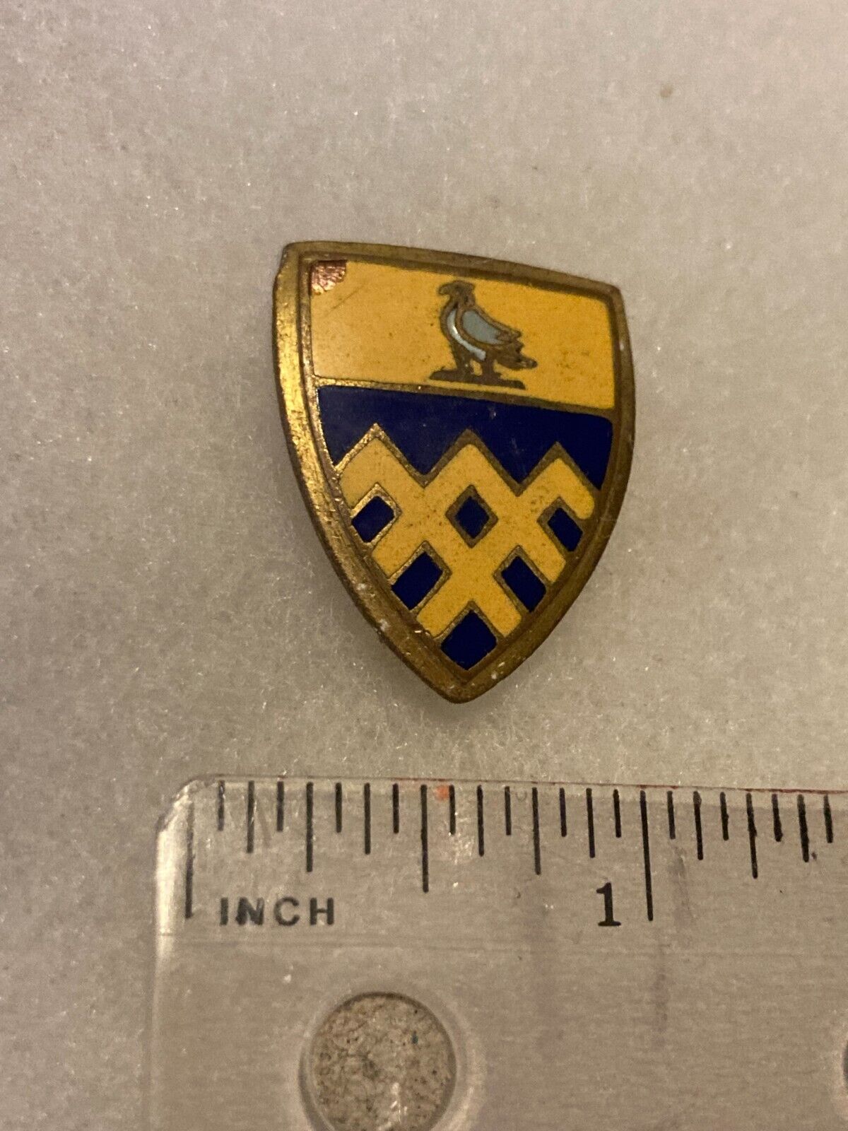 Authentic WWII US Army 101st Cavalry Regiment Unit DI DUI Insignia NH
