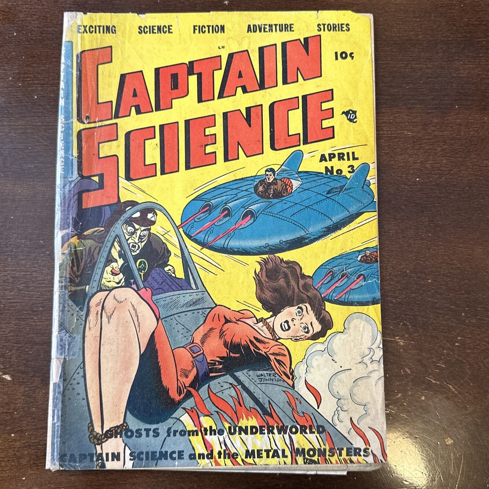 Captain Science #3 (1951) - Golden Age Sci-Fi Good Girl Art GGA