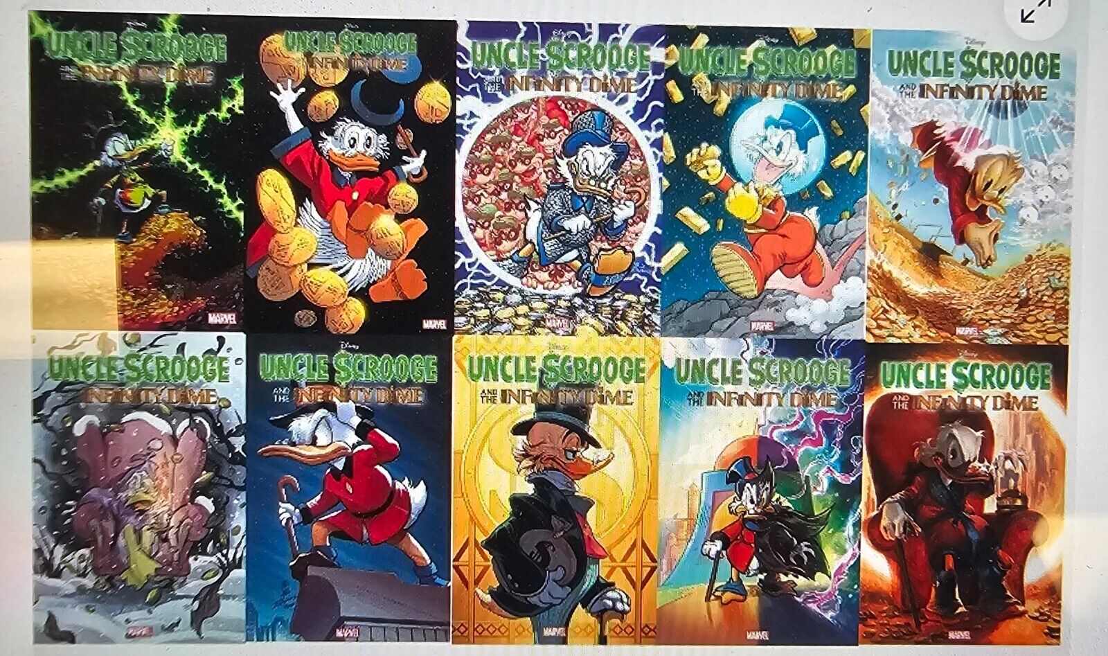 Uncle Scrooge and the Infinity Dime #1 NM 10 Cover Set 1:10 Disney Marvel
