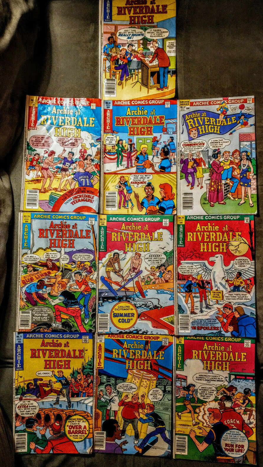 Lot of (10) - Archie at Riverdale High 71 72 73 74 75 79 81 82 84 87 GD+ 2.5