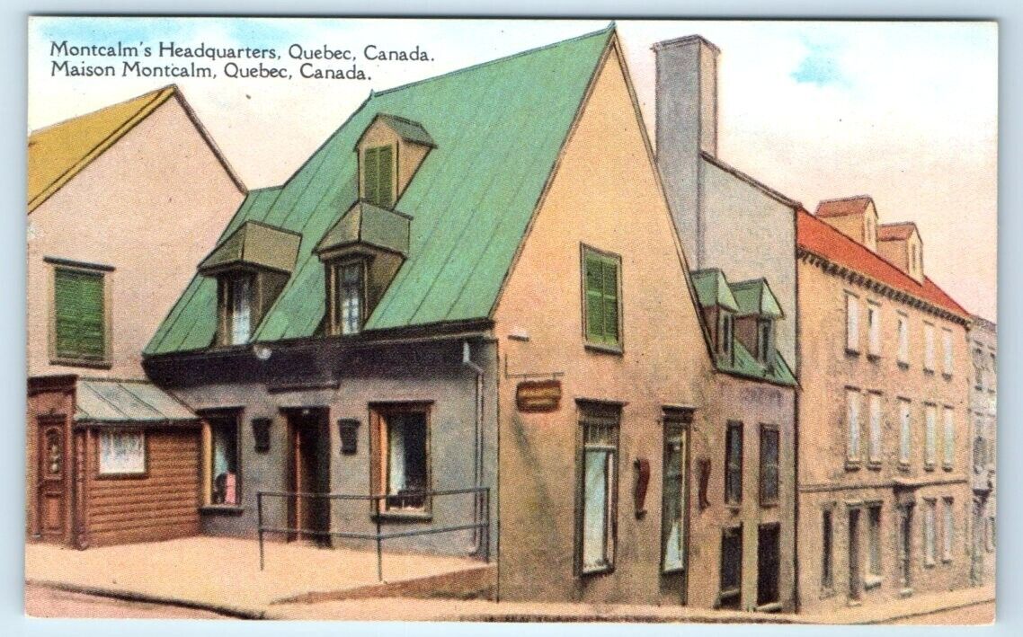 Montcalm's Headquarters Maison Montcalm QUEBEC Canada Postcard