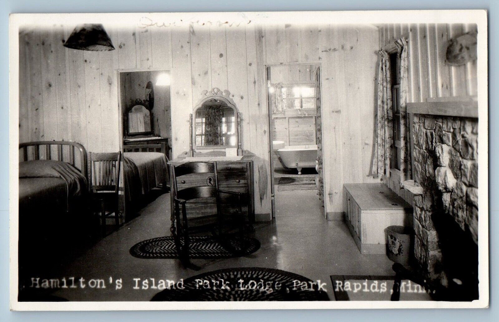 Park Rapids Minnesota MN Postcard RPPC Photo Erve\'s Resort On Little Sand Lake