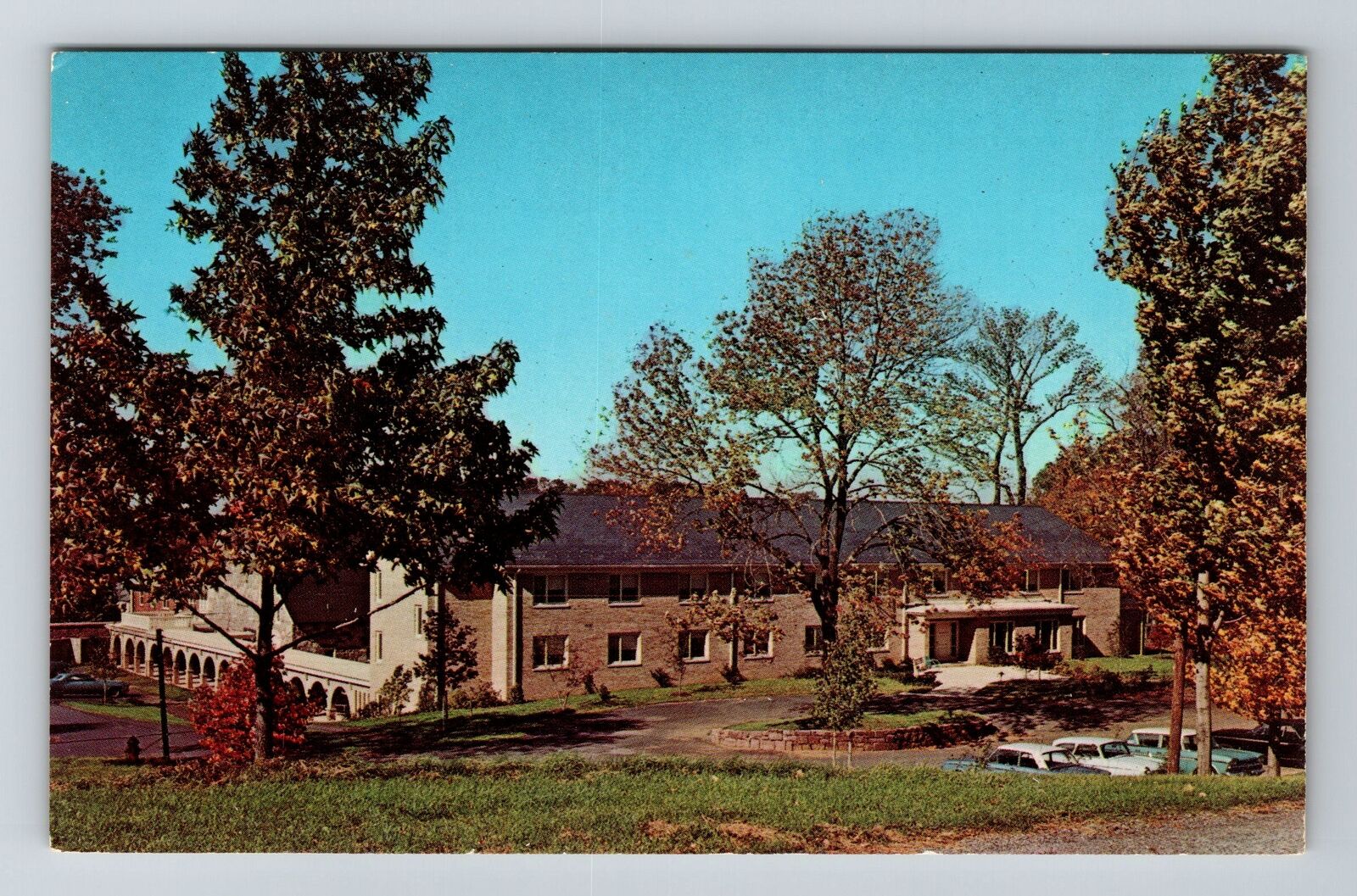 Cornwall PA-Pennsylvania Methodist Church Home Classic Cars Vintage Postcard