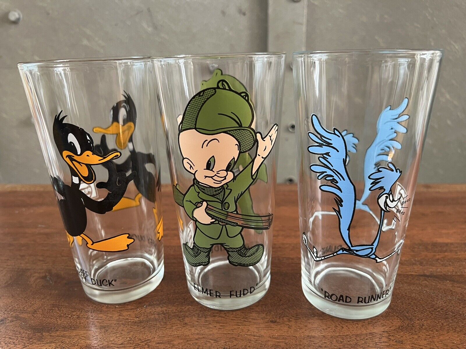 Pepsi Collectors Series Glasses 1973 Looney Toons Set 3 Different Toons
