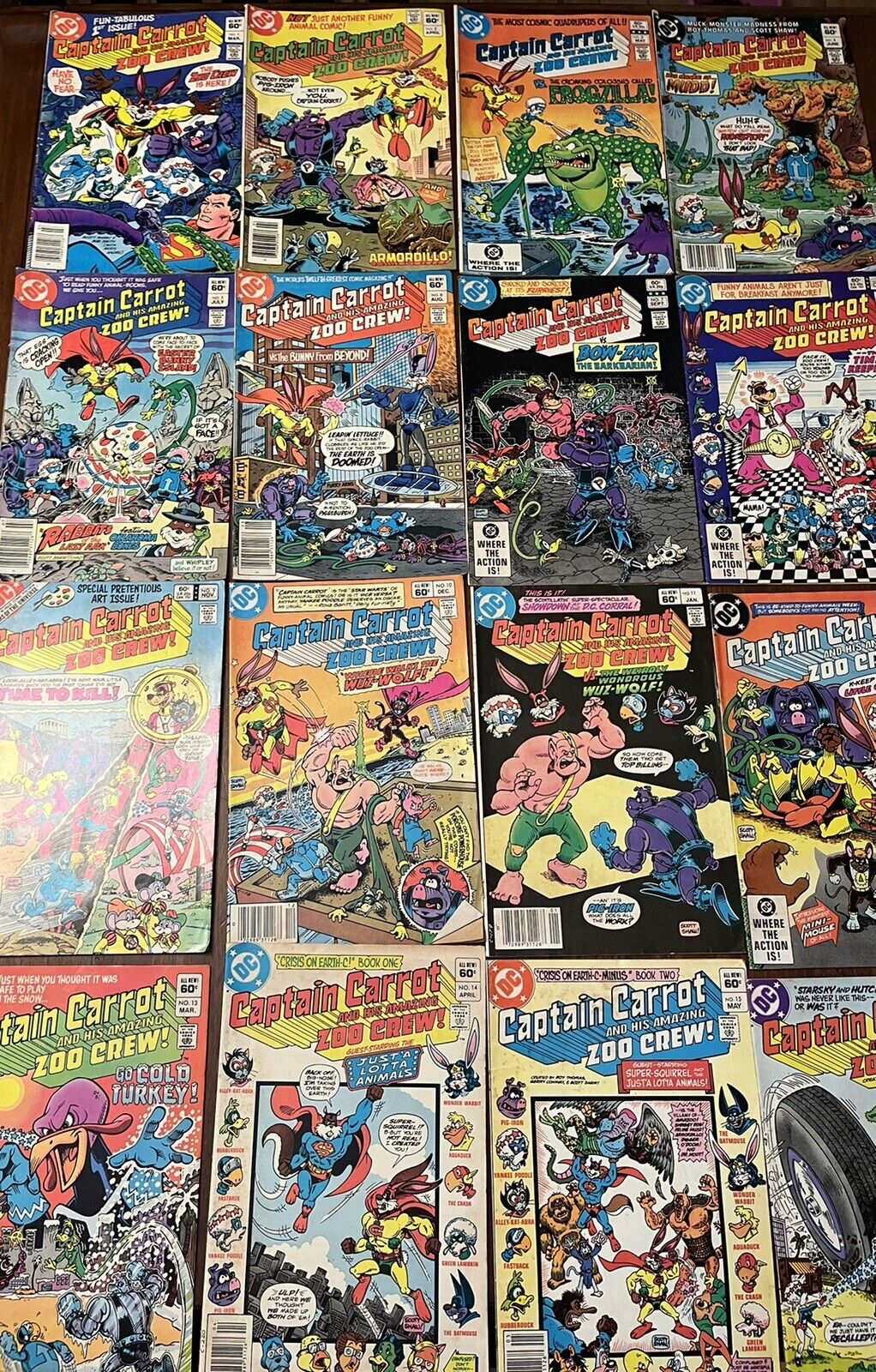 1980’s DC Comics ~ Captain Carrot Lot ~ Issues 1 Through 16 And Issue 18