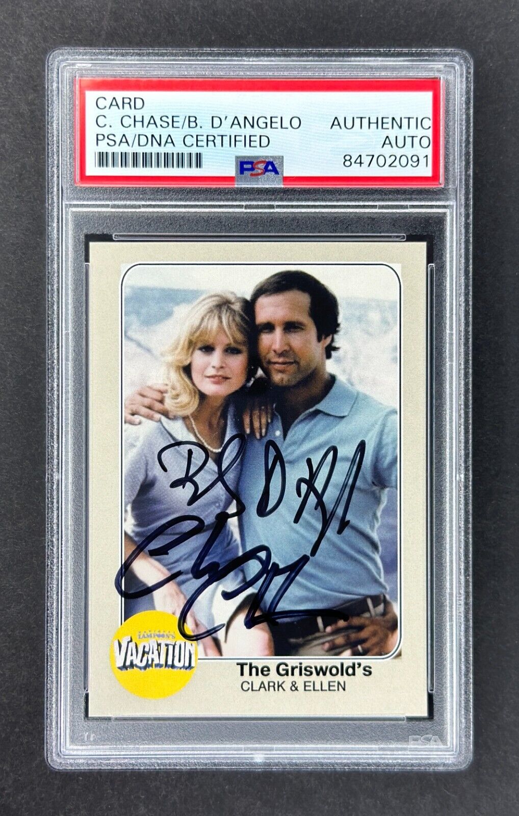 National Lampoon\'s Vacation - Chevy Chase & Beverly D\'Angelo AUTOGRAPH   PSA/DNA
