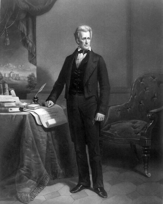 7th US President ANDREW JACKSON Glossy 8x10 Photo Political Print Vintage Poster