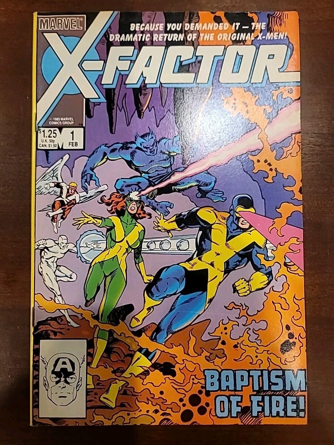 X-Factor Vol. 1 No. 1 February 1986 Baptism Of Fire Marvel Comic Book