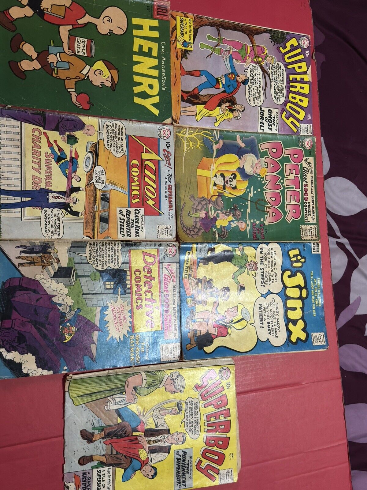 Mixed Lot of 7  Vintage Comic Books - 1950s And 1960s