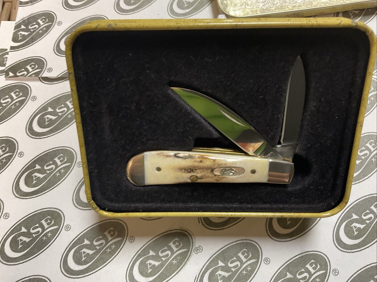 Case XX  Tony Bose Swayback Pocket Knife Genuine Vintage Stag TB52117SS