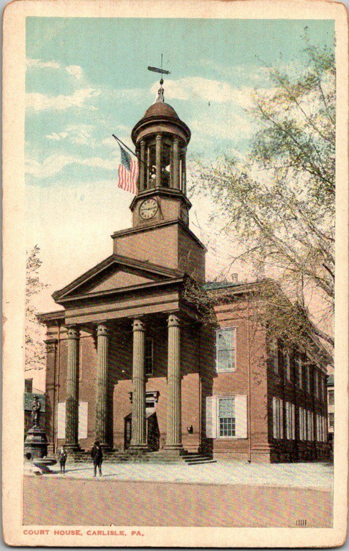 1918. CARLISLE, PA. COURT HOUSE. POSTCARD 1A23