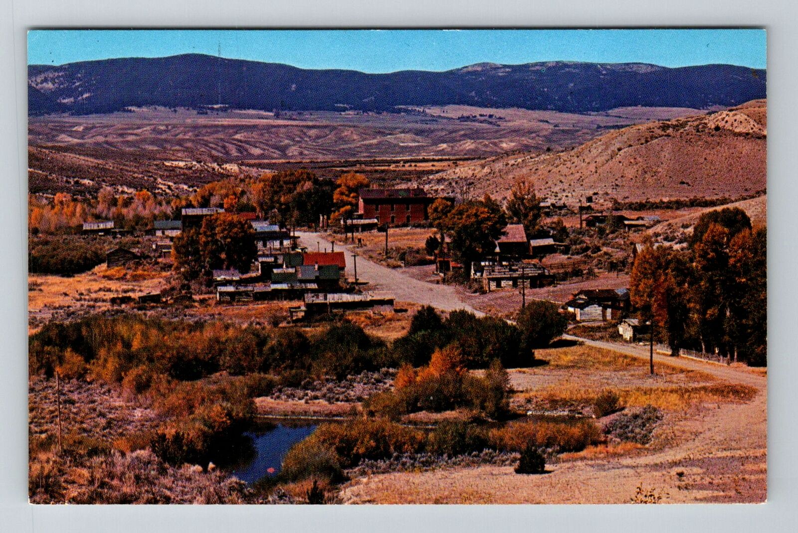 Bannack MT-Montana, Aerial View First Territorial Capital, Vintage Postcard