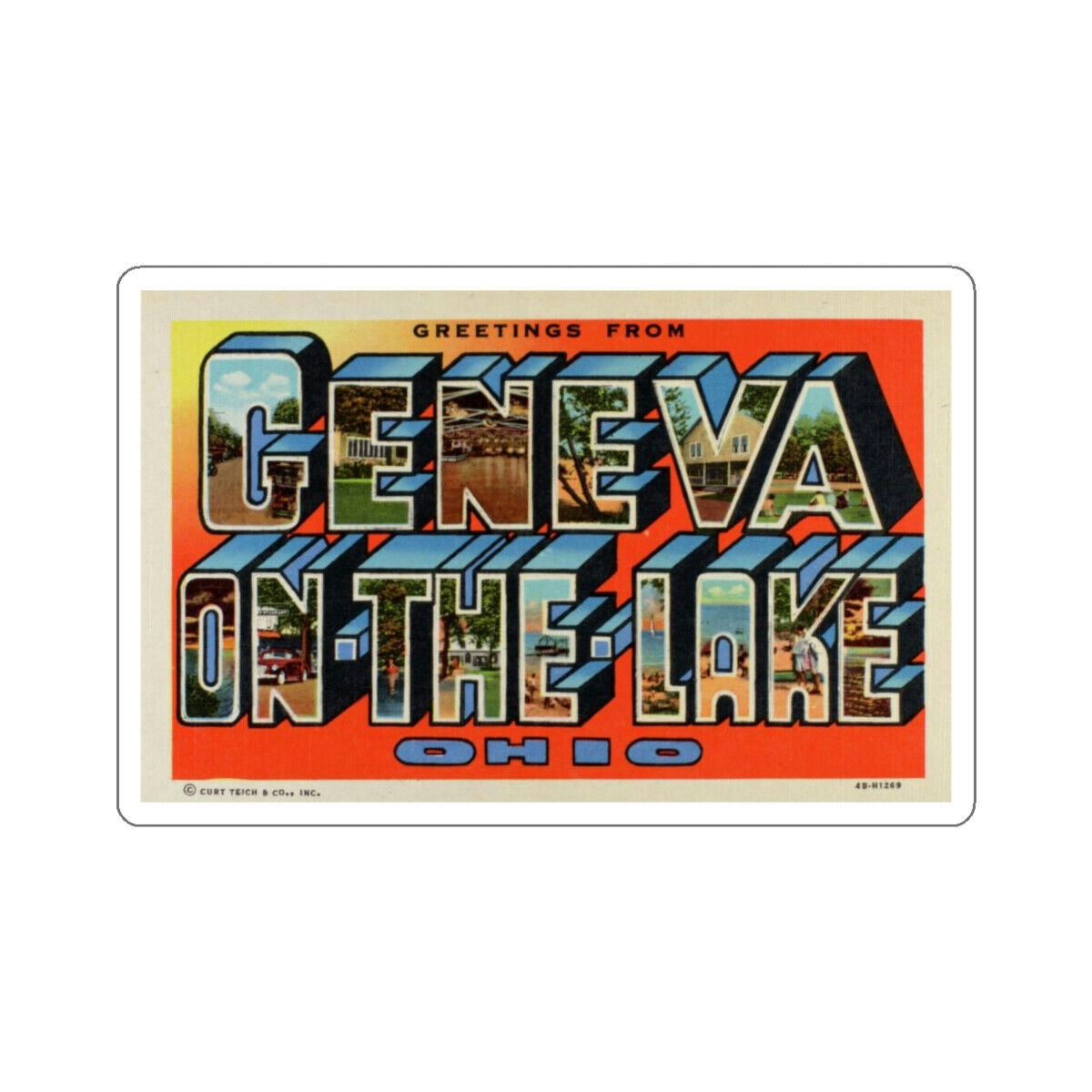 Geneva on the Lake Ohio (Greeting Cards) STICKER Vinyl Die-Cut Decal