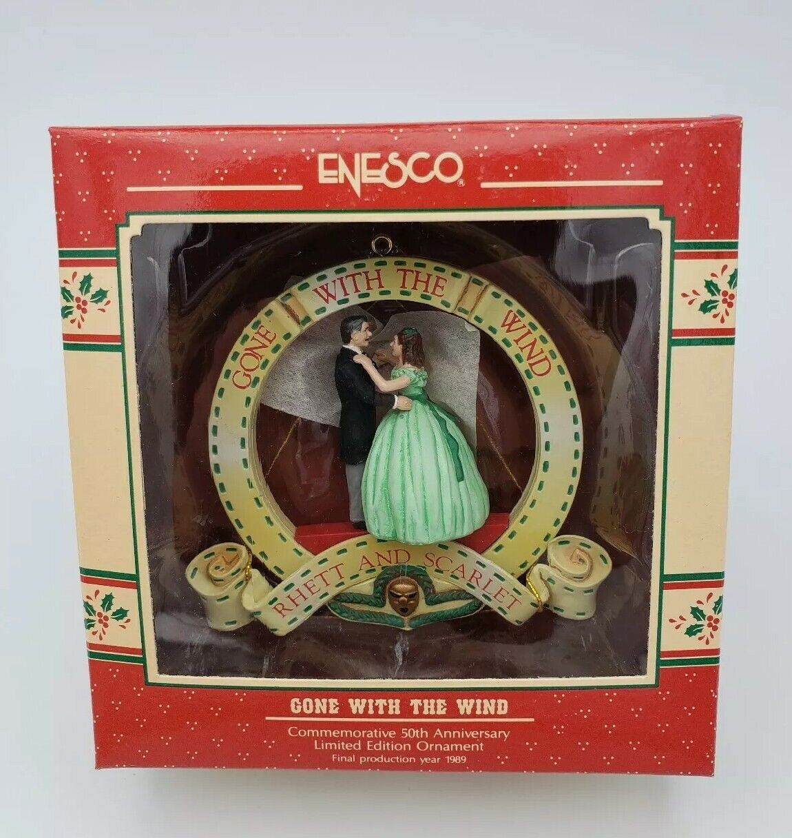 1989 Enesco Gone With The Wind Treasury Ornament 50th Anniversary NIB NEW RARE