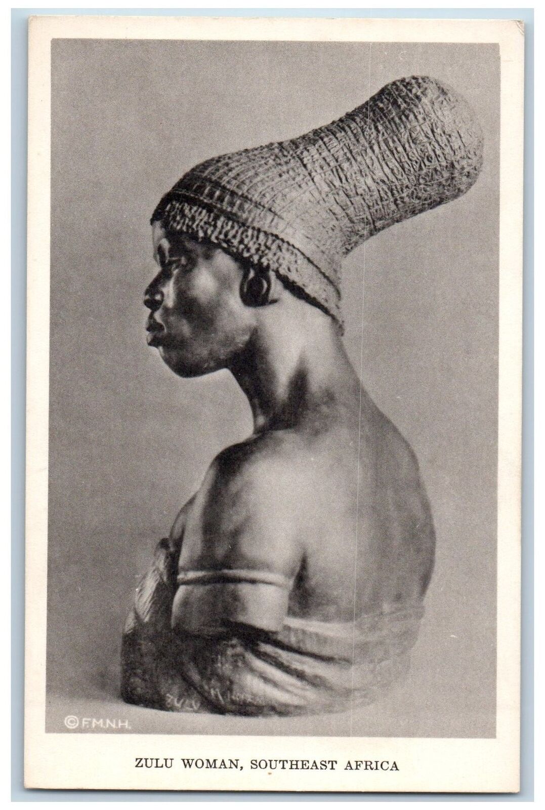 Chicago Illinois IL Postcard Zulu Woman Southeast Africa Field Museum c1960\'s