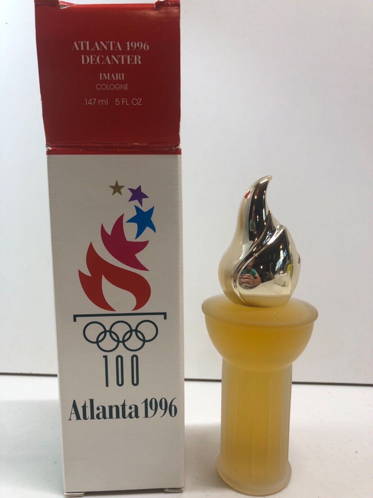 Atlanta 1996  Olympics AVON Decanter Imari Cologne VINTAGE 5FL OZ USA Collect