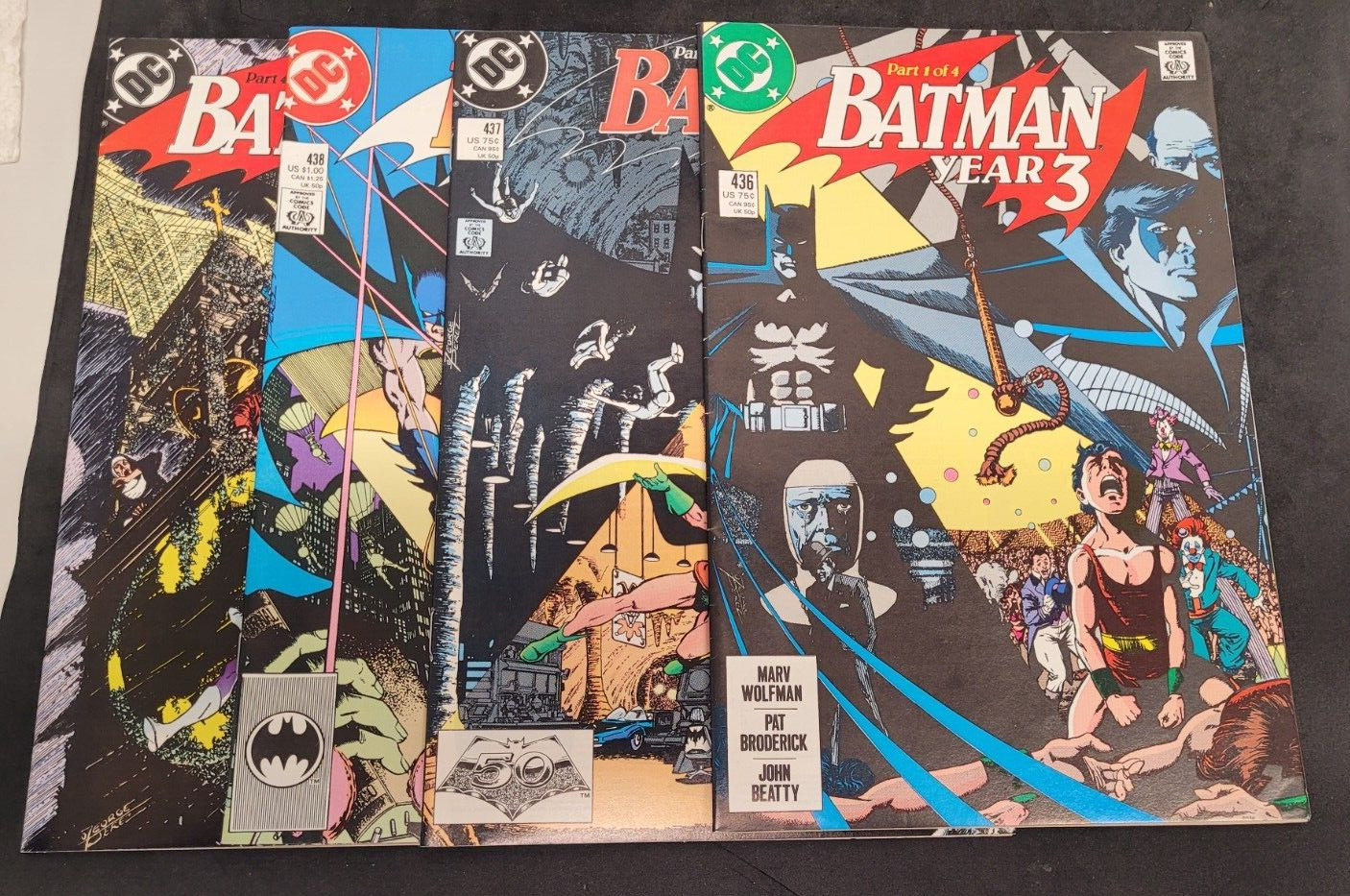 Batman year 3 #436-439 DC comics