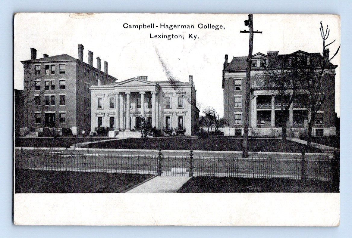 1908. LEXINGTON, KY. CAMPBELL-HAGERMAN COLLEGE. POSTCARD 1A37