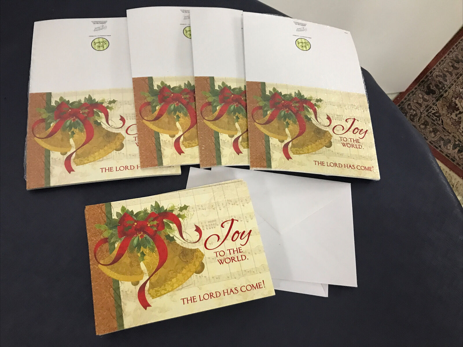 75 Current Lori Siebert Merry Christmas Bell Joy To The World Cards Short Envelo