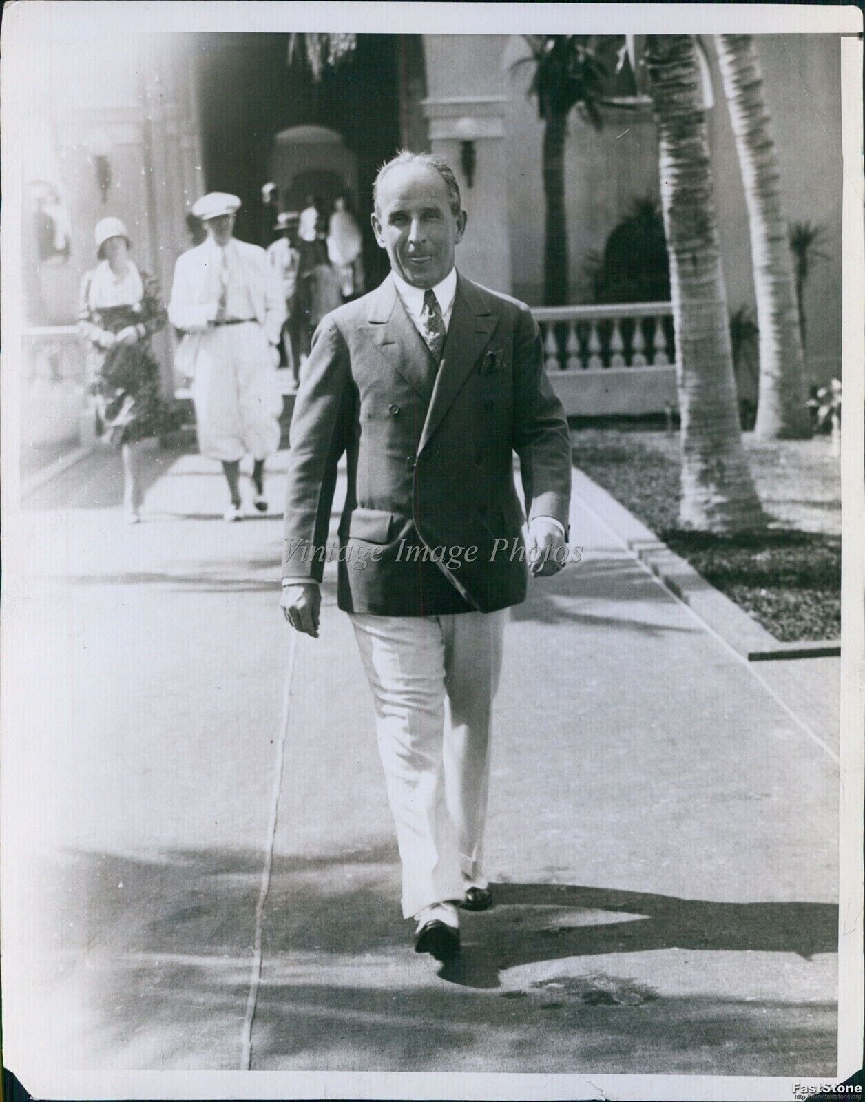 1929 John Raskob Nat\'L Democratic Committee In Palm Beach Politics 8X10 Photo