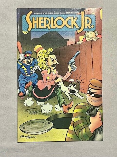 Sherlock Jr. Comics Lot - Rare Issues by Eternity Comics (Two Editions)