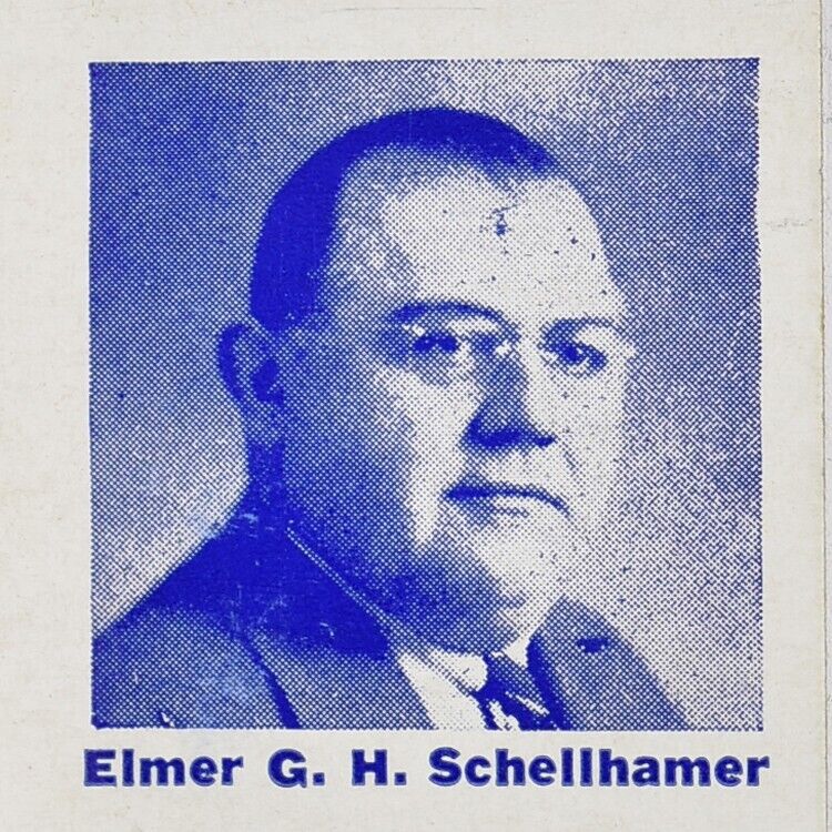 1950s Re-Elect Elmer G.H. Schellhamer Lehigh County Commissioner Pennsylvania