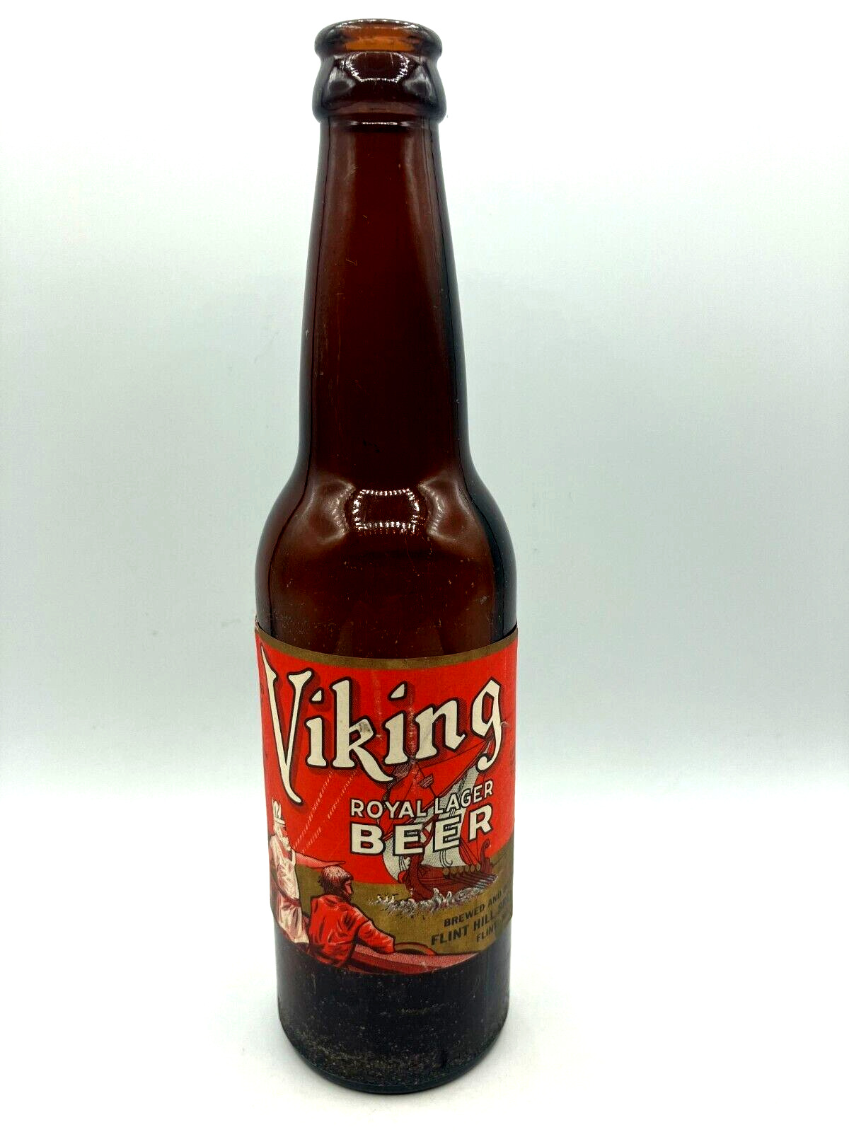 Rare - 1934 - 12oz. VIKING Royal Lager (IRTP) Beer Bottle Flint Hill Michigan