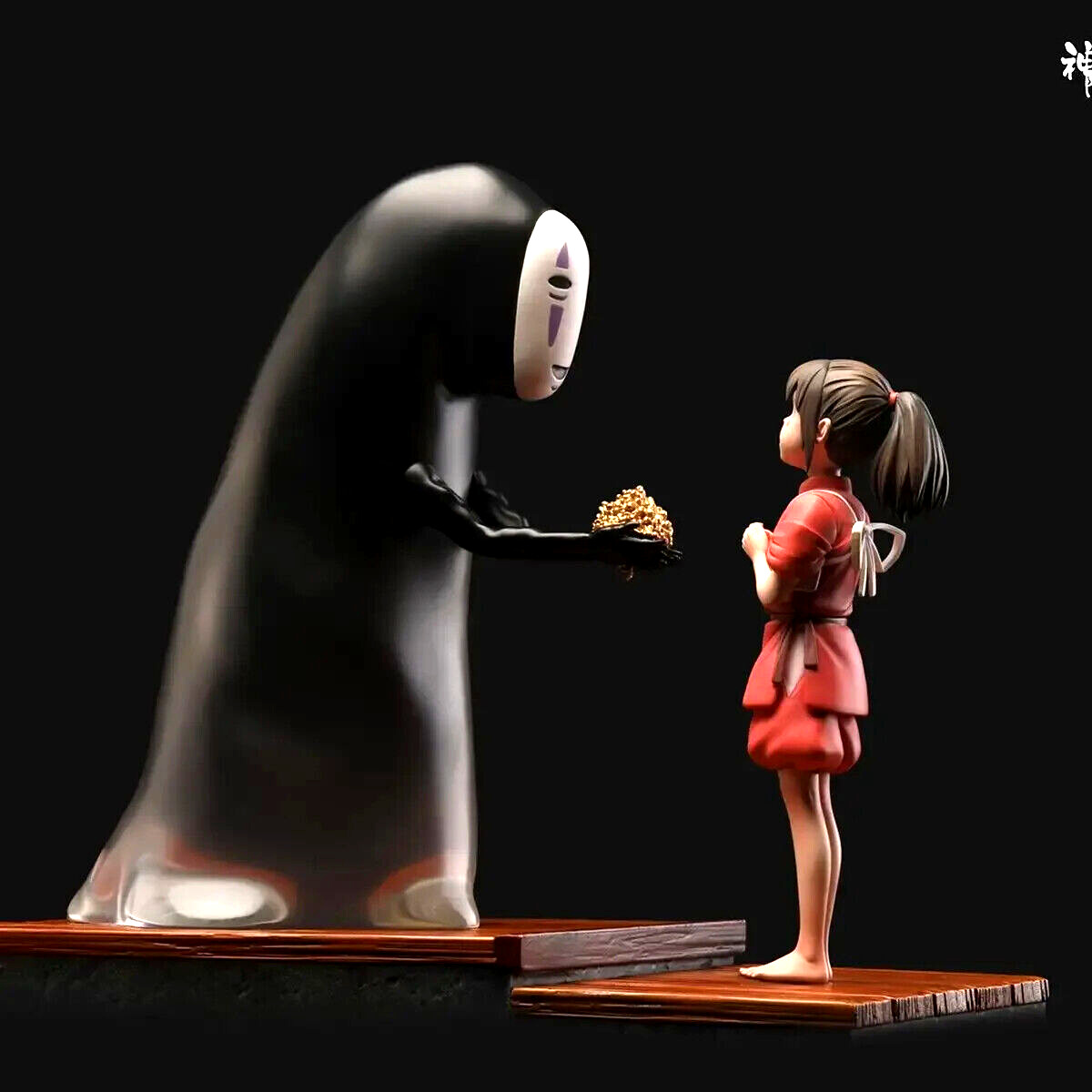 Spirited Away Anime Figure Chihiro Action PVC Figure No Face Man Figurine 12cm