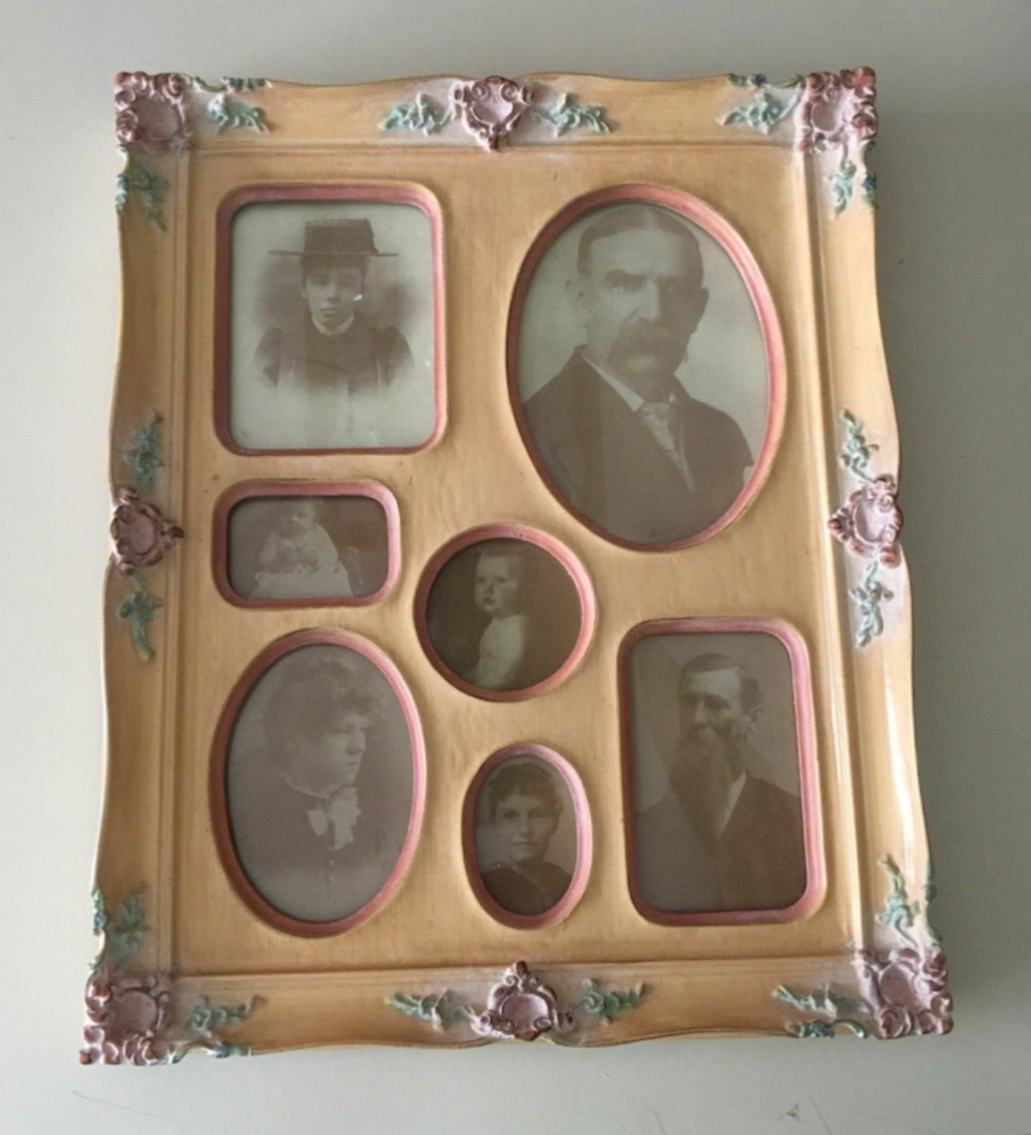 Vintage large tabletop photo frame in a Victorian style