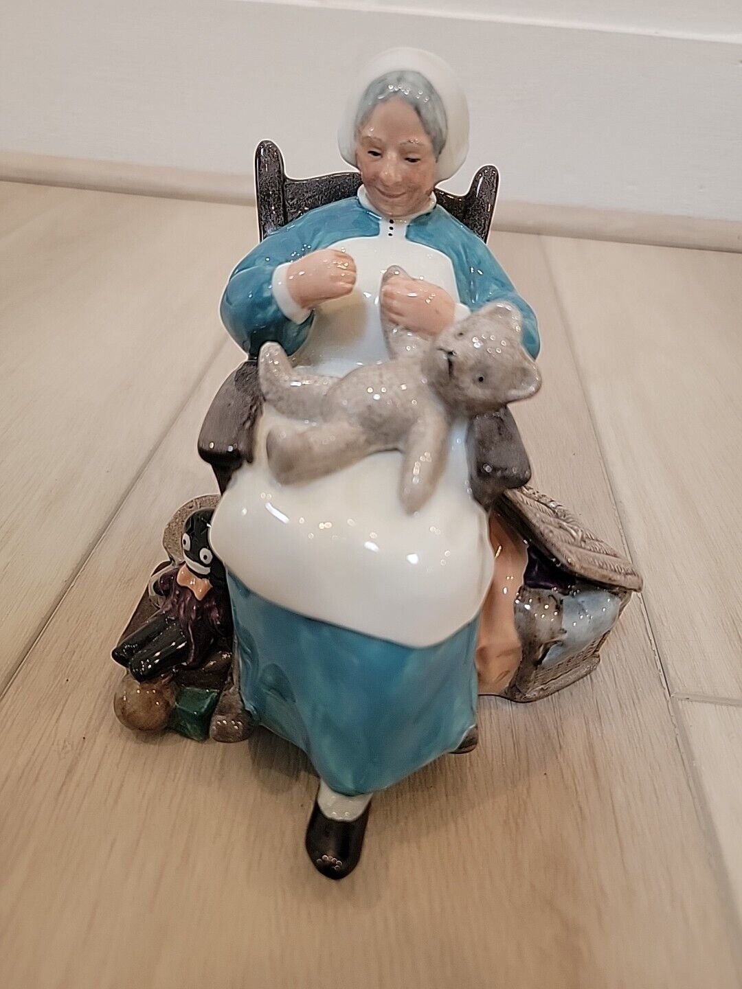 Mid Century Royal Doulton Porcelain Figurine, “Nanny”, HN2221, 1957, 6.5” High