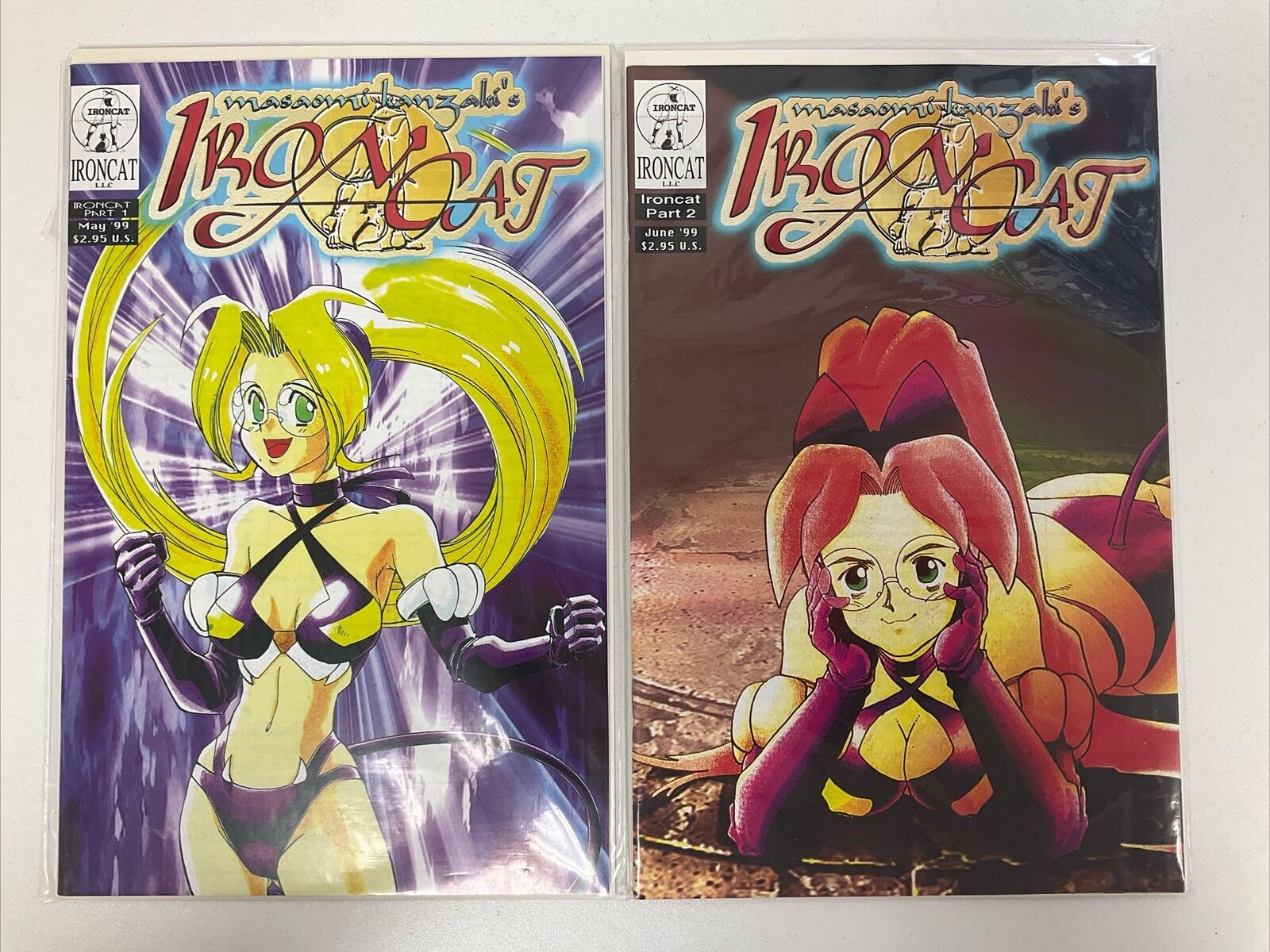 Iron Cat Part 1-2 Ironcat LLC Manga Comics 1999