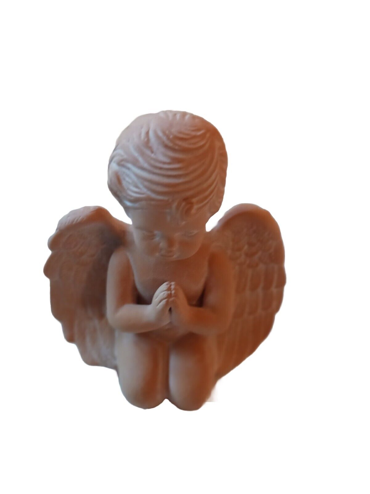 Terra Cotta Angel Praying Cherub Statue