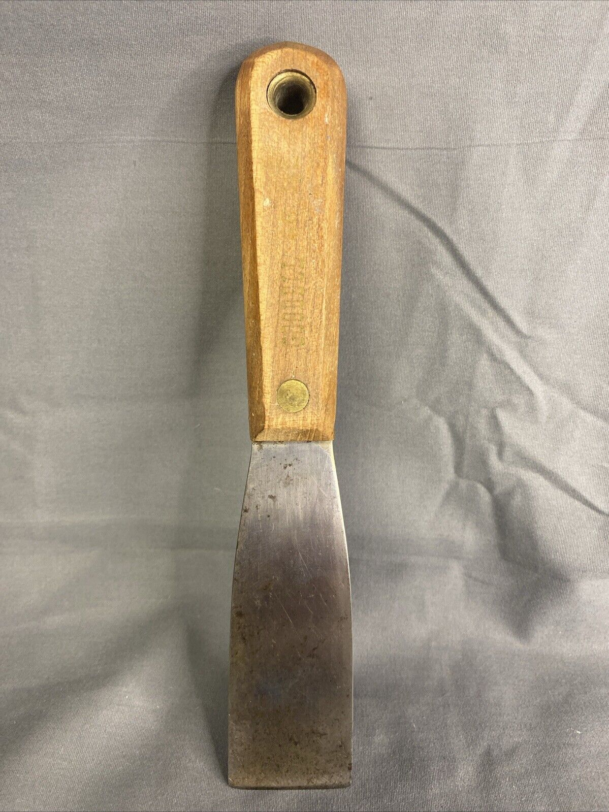 Vintage Goodell Putty Knife Wood Handle 1.25”