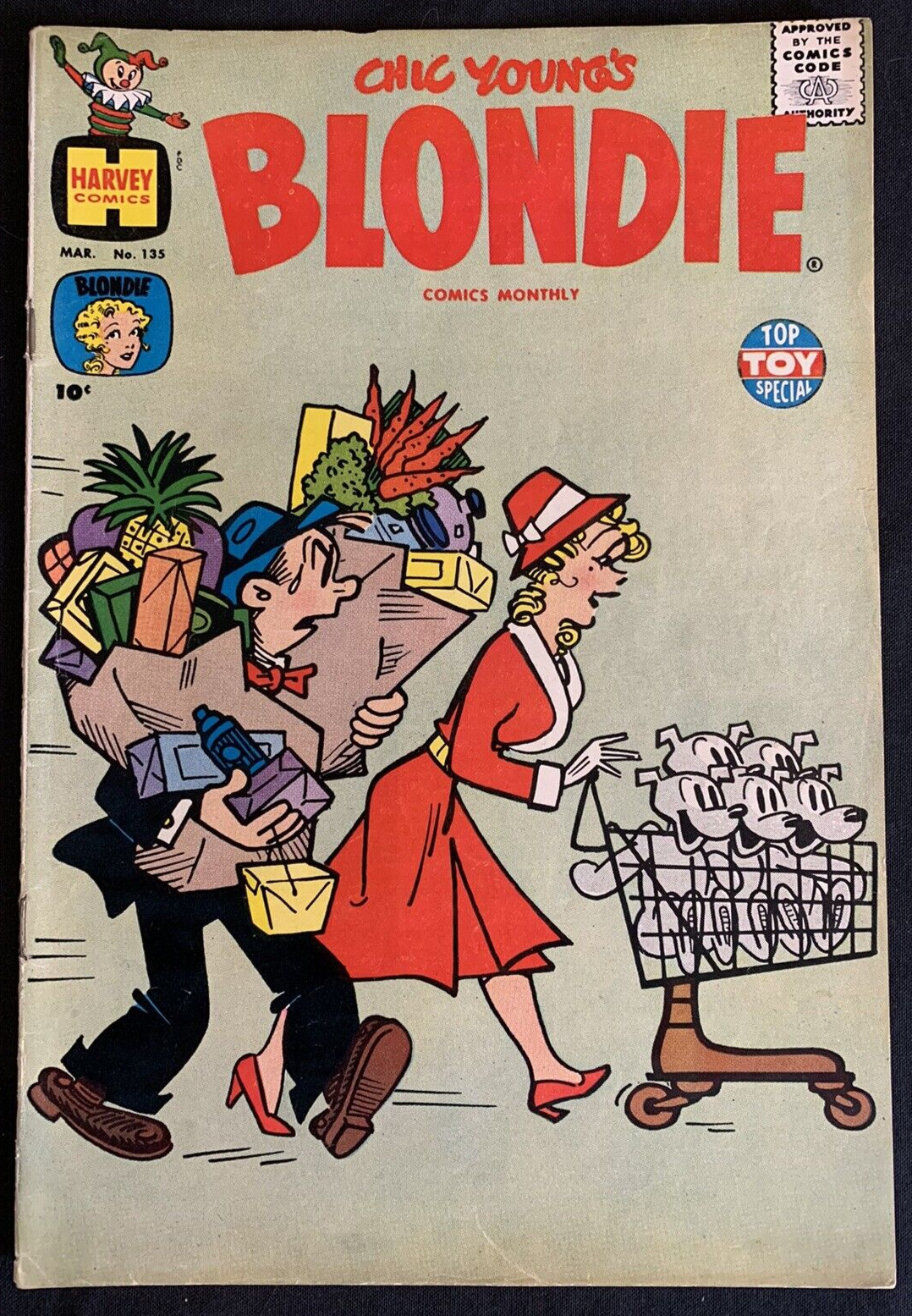 BLONDIE #135 1960 Harvey Comics Chic Young - Top Toy Special Original Owner