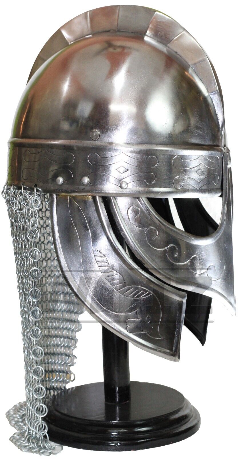 Viking Wolf Armor Helmet Silver Gold Medieval Metal Knight Helmets