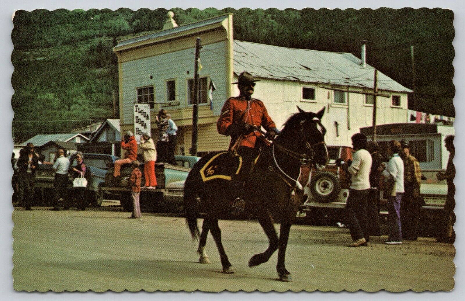 Postcard Canada Yukon Dawson City Royal Canadian Mounted Policeman