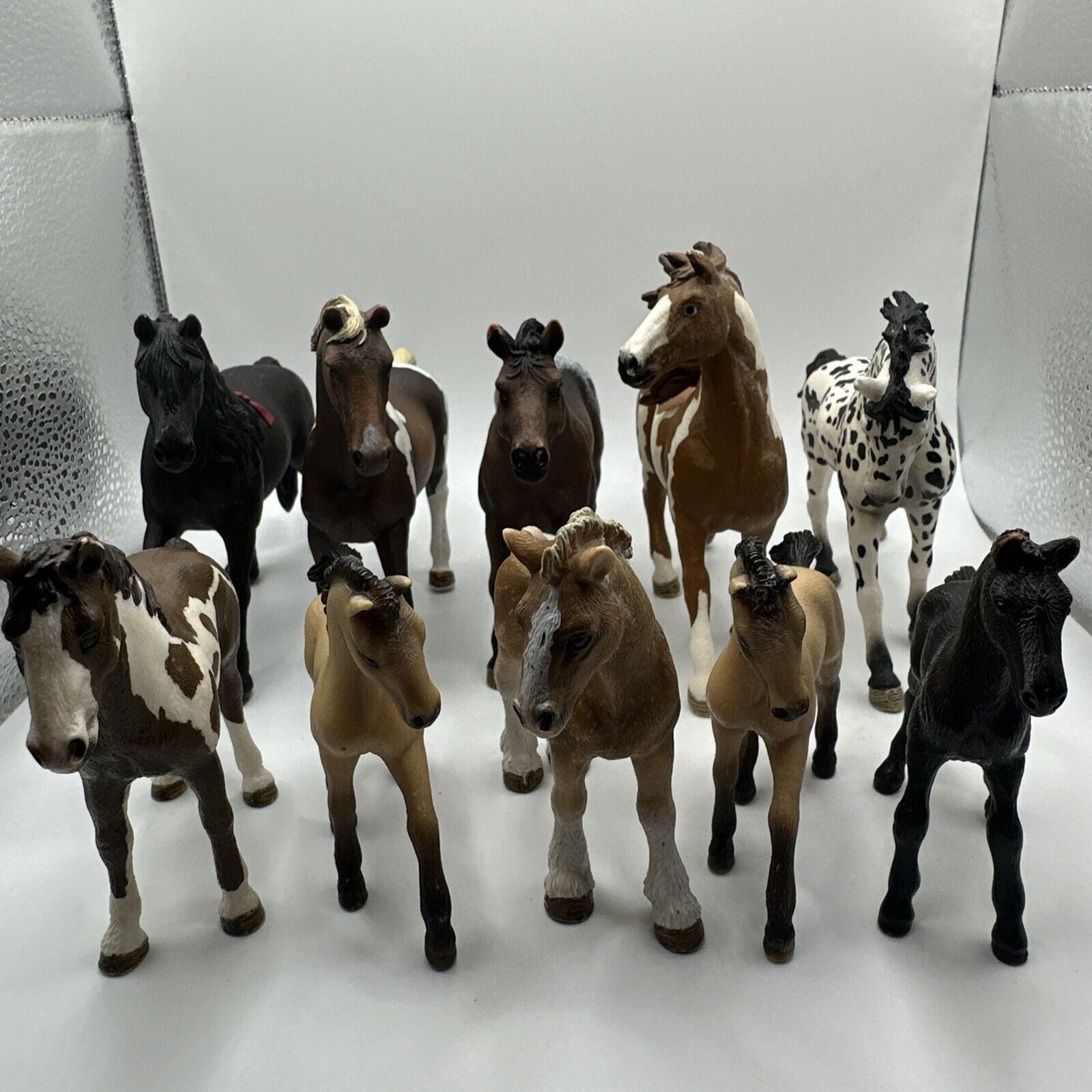 Lot Of 10 Schleich Horses & Ponies