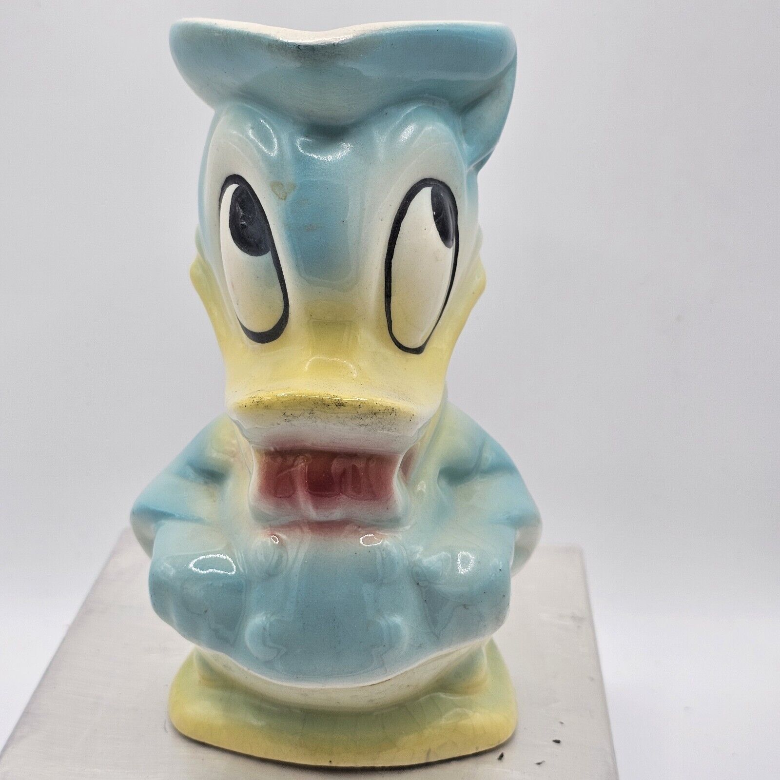 Vintage 1950's Walt Disney Productions Donald Duck Porcelain Milk Pitcher