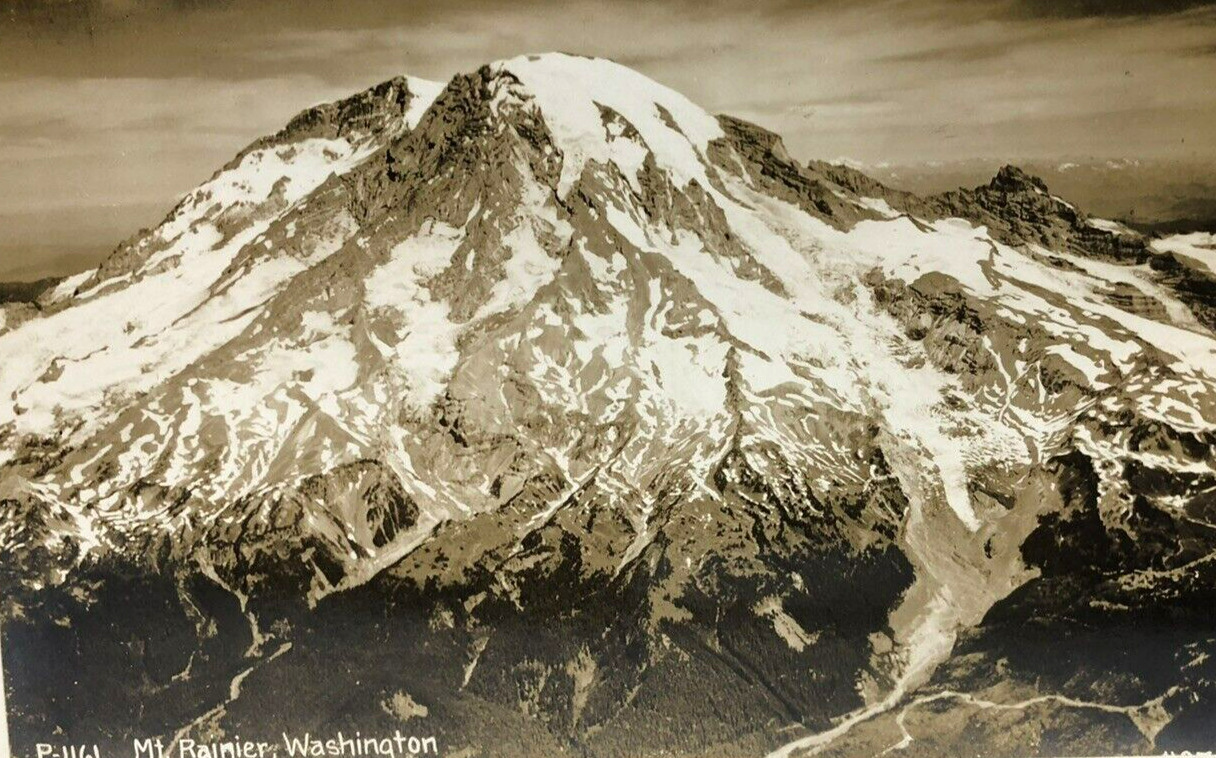 RPPC - Mount Rainier, Washington WA - Real Photo Postcard