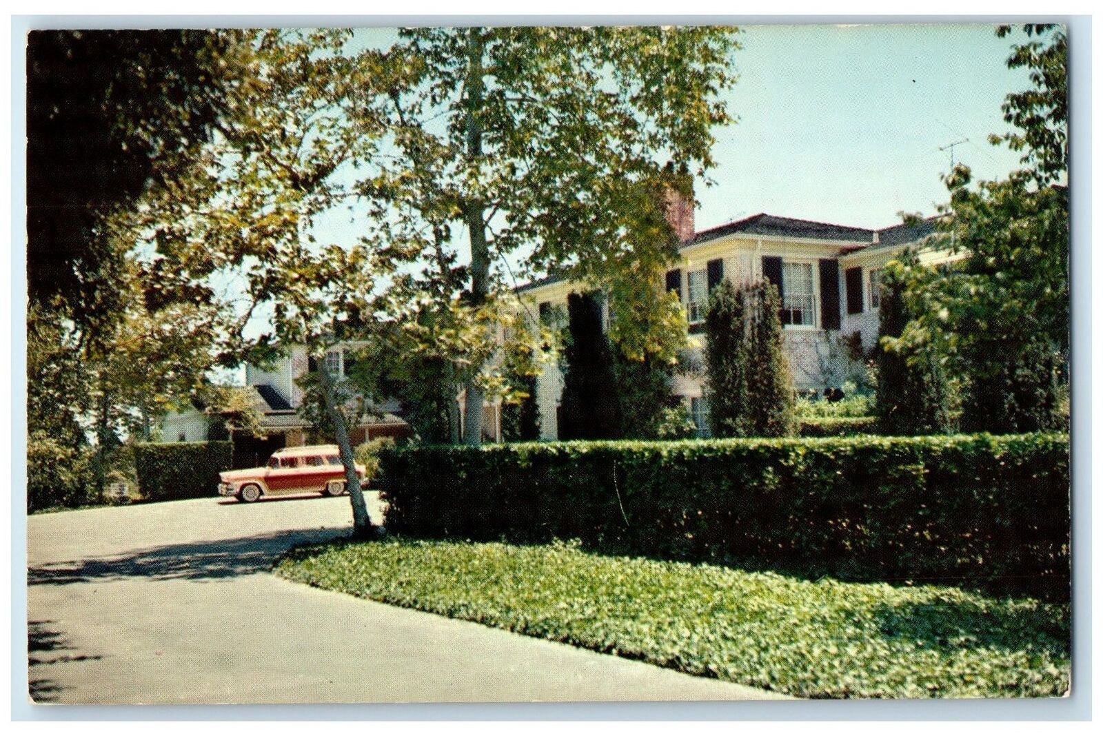 c1960's Exterior Home Of Lauren Bacall Bel-Air Hollywood California CA Postcard