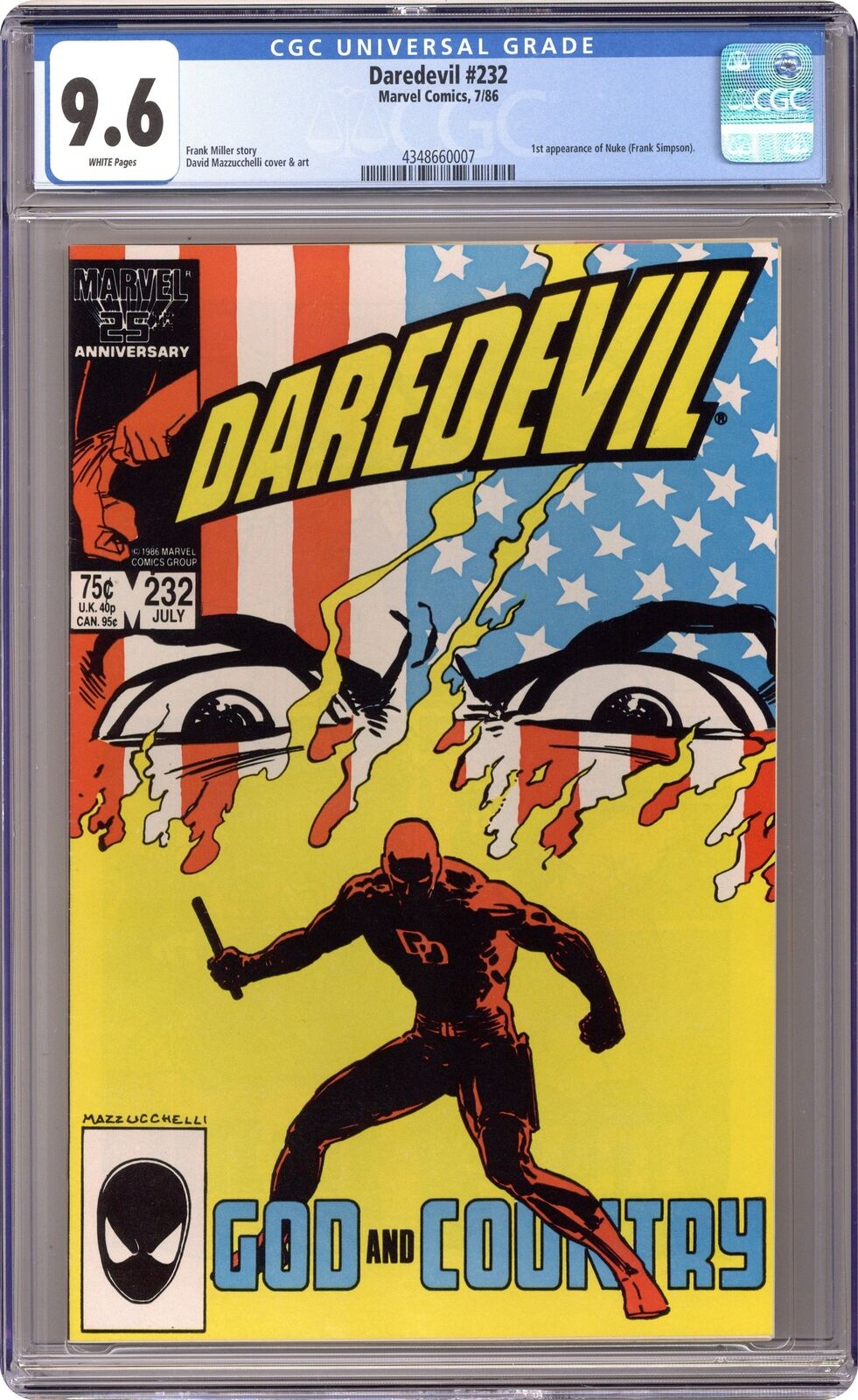 Daredevil #232 CGC 9.6 1986 4348660007