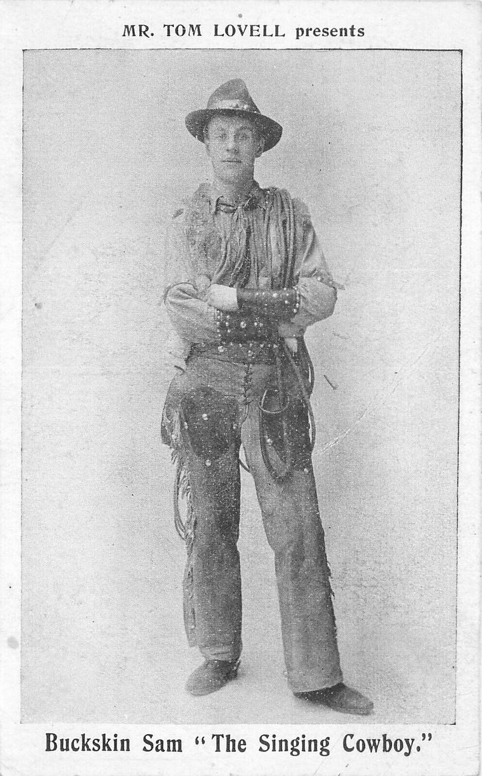 Postcard C-1915 Buckskin Sam Stage Actor 23-3158